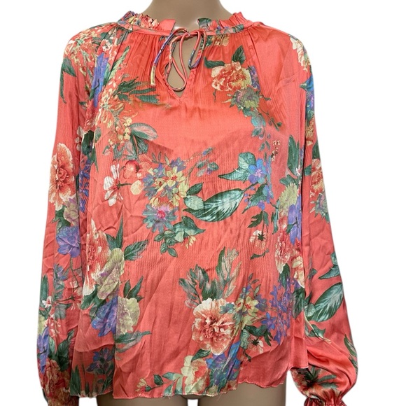 Current Air Coral Floral Blouse - Picture 4 of 6